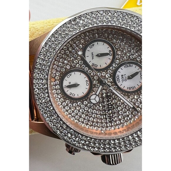 INVICTA Pro Diver Lady 40mm Rose Gold Stainless Steel Crystals 33385 Works *READ - Picture 12 of 14